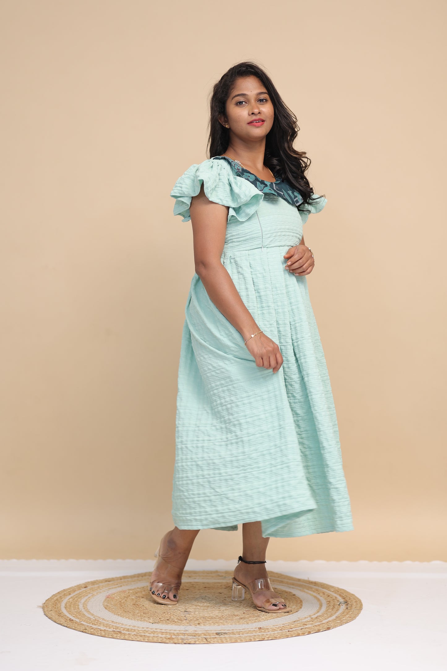 Turquoisepopcorndress