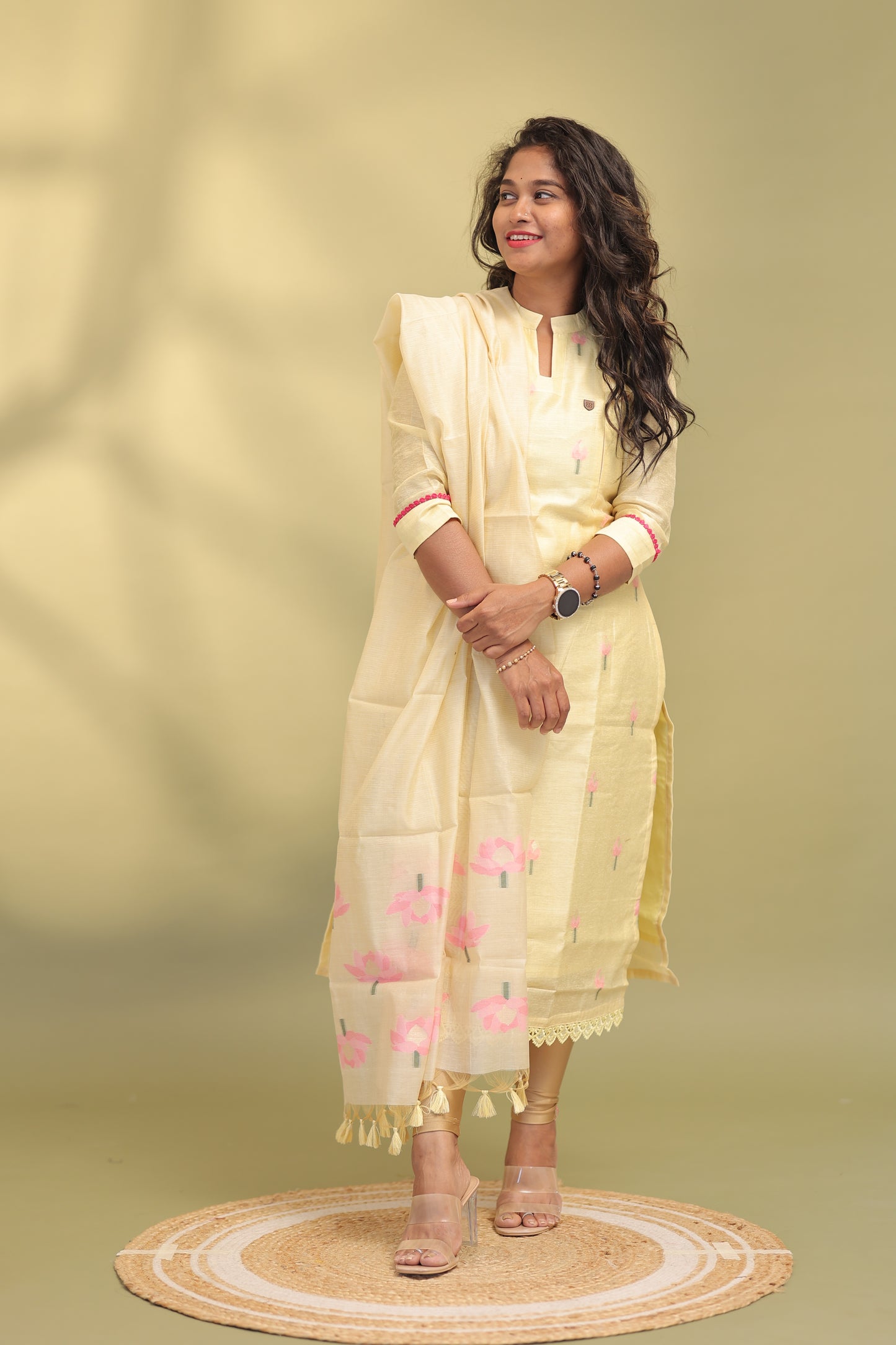 Sajna -yellow jute suit