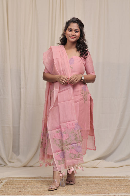 Sajna -pink jute set