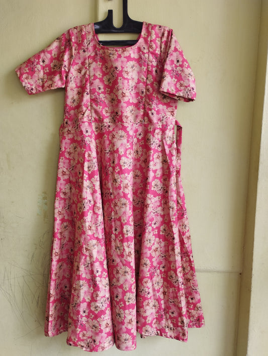 Pink floral frock