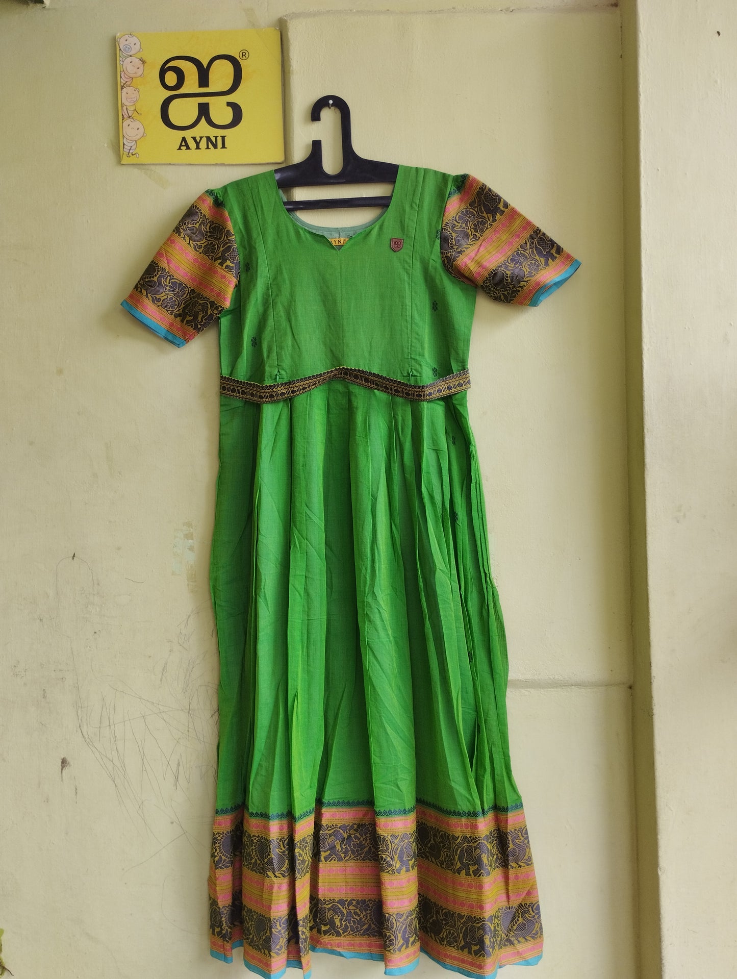 Green with border frock